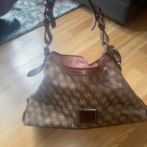 Dooney & Bourke Brown Leather Shoulder Bag